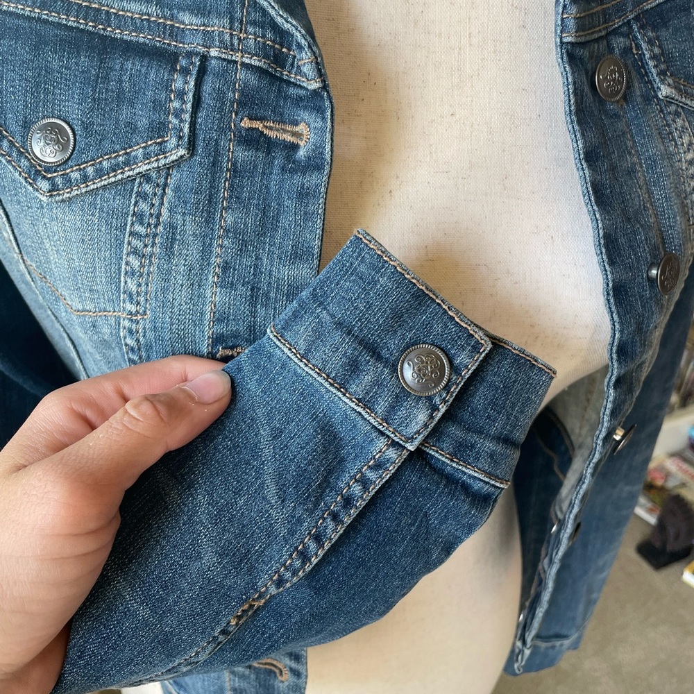 Jessica Simpson butterfly patch jean jacket - Picture 10 of 10